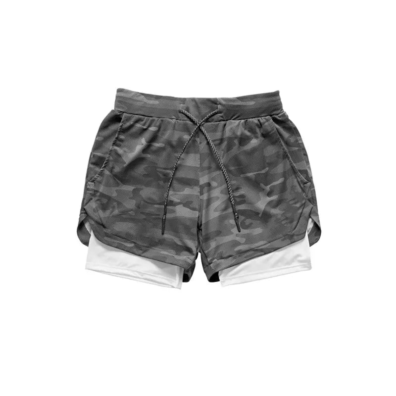 Camo 2-in-1 Running Shorts