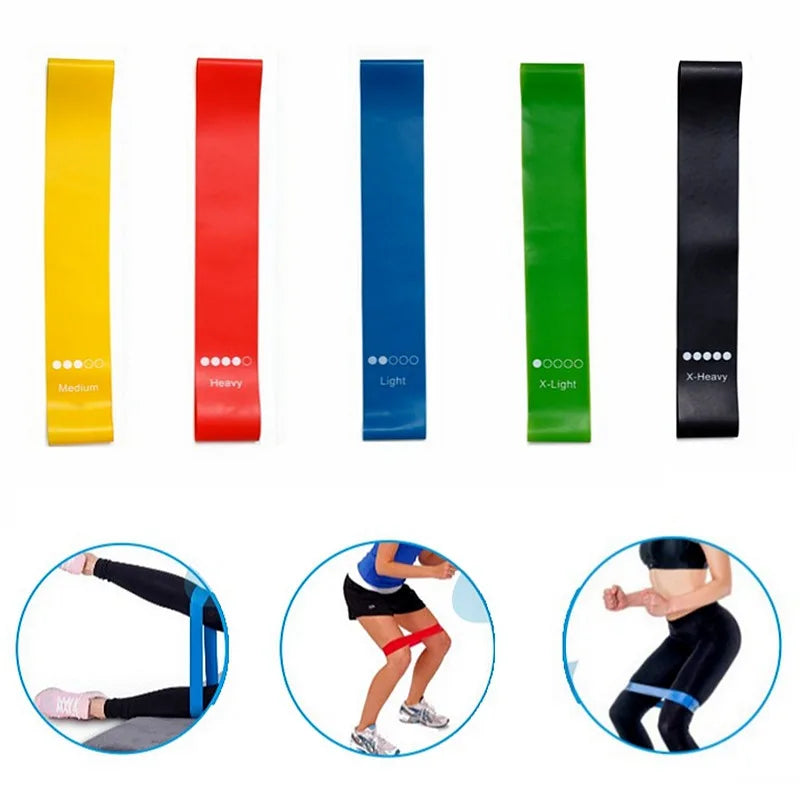 5 Pieces Set Yoga Resistance Rubber Bands