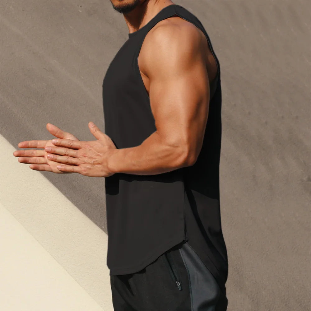 Quick-Dry Sleeveless Sports T-Shirt