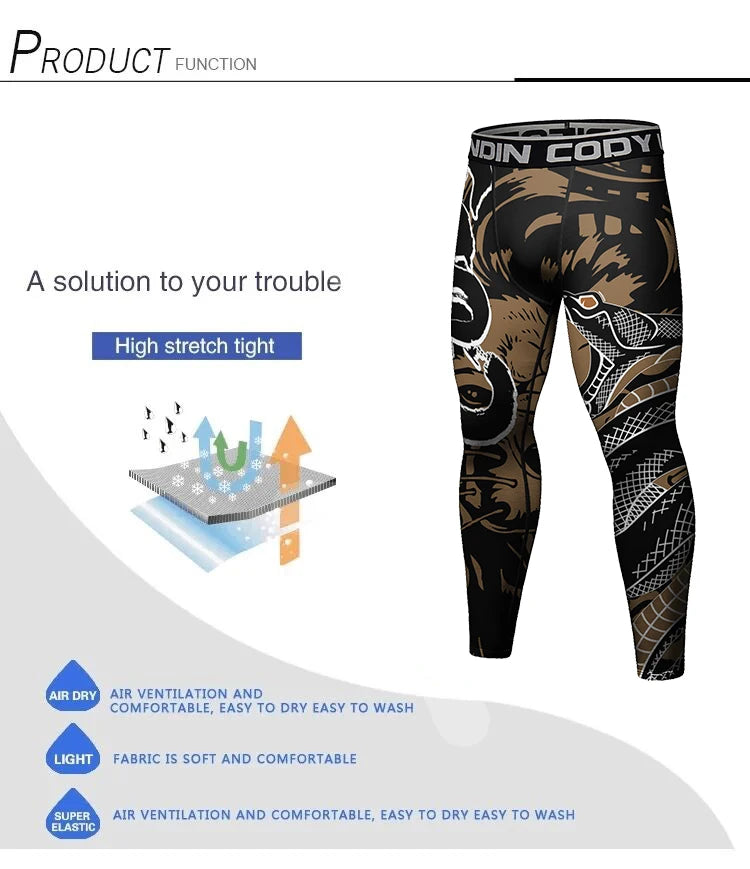 Cody Lundin Animal Print Compression Leggings