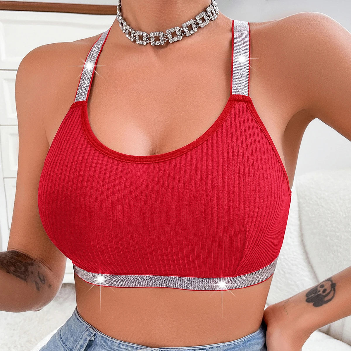 Ribbed Sportswear Yoga Bralette