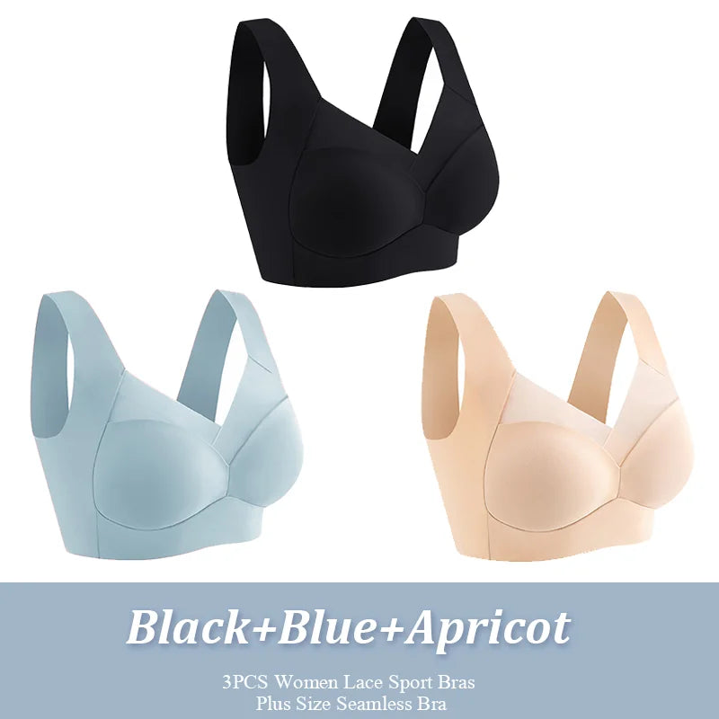 3 Piece Seamless Lace Sports Bras