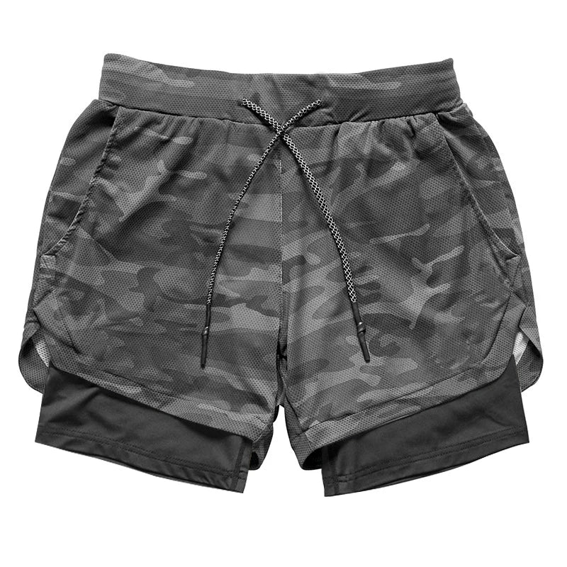 Camo 2-in-1 Running Shorts