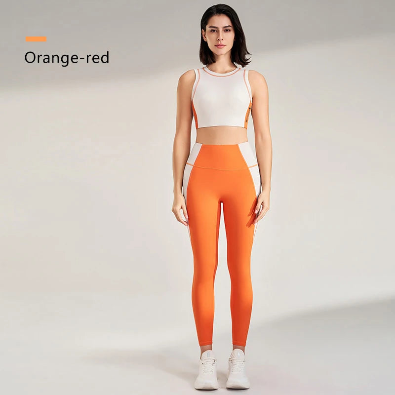 Colour-Blocking Yoga Set