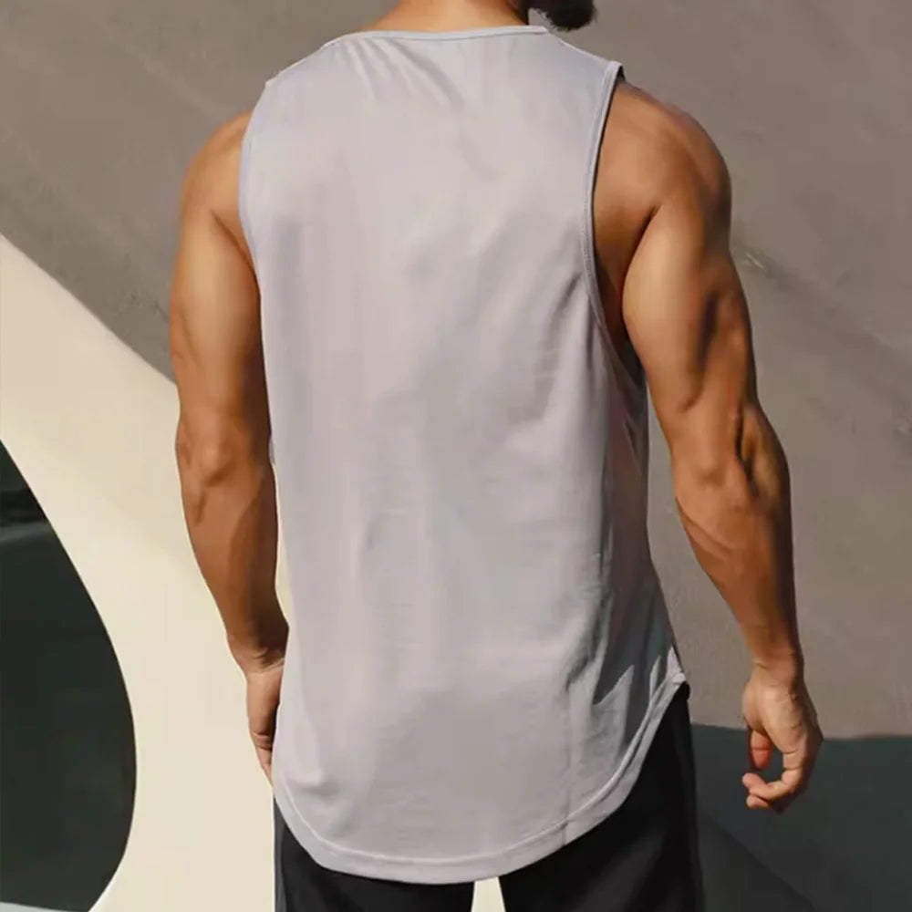 Quick-Dry Sleeveless Sports T-Shirt