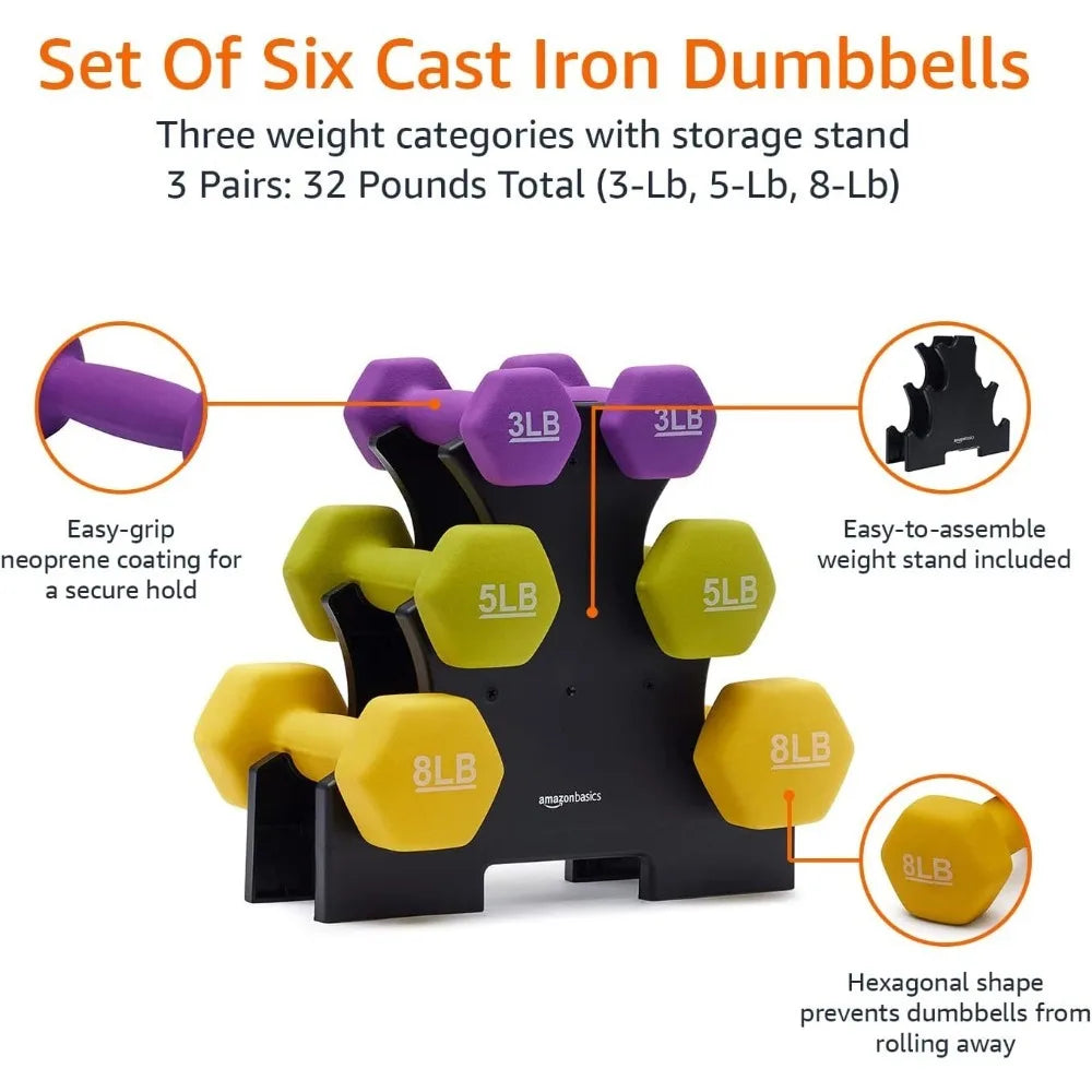 Hexagon Dumbbell Set