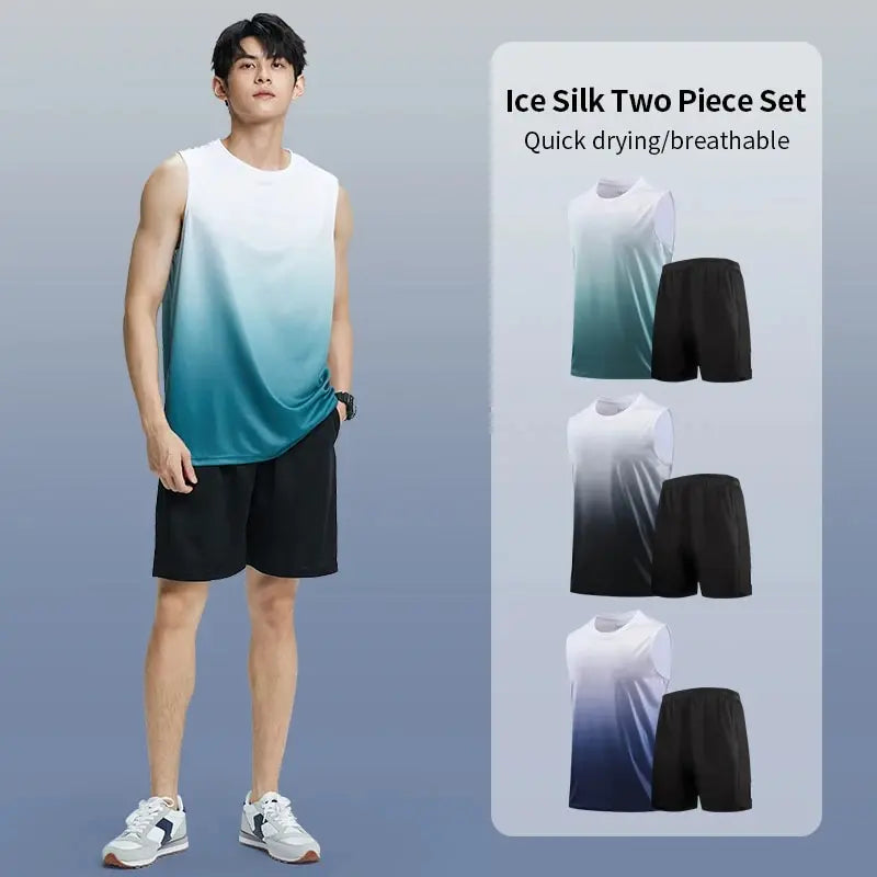 Quick-Dry Vest & T-Shirt Sportswear Set