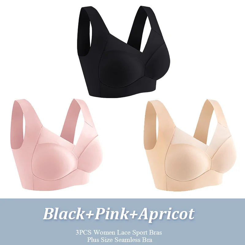 3 Piece Seamless Lace Sports Bras